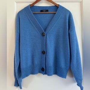 Weekend Max Mara French blue cardigan mohair blend size Meduim